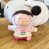 T-shirt and Hat Sitting Labubu Time Cloth 17cm Plush Dolls Clothes  Cotton Doll Accessories