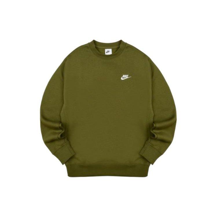 Nike Sweatshirts Men's Green Crew Neck Moderate Other BV2663-327