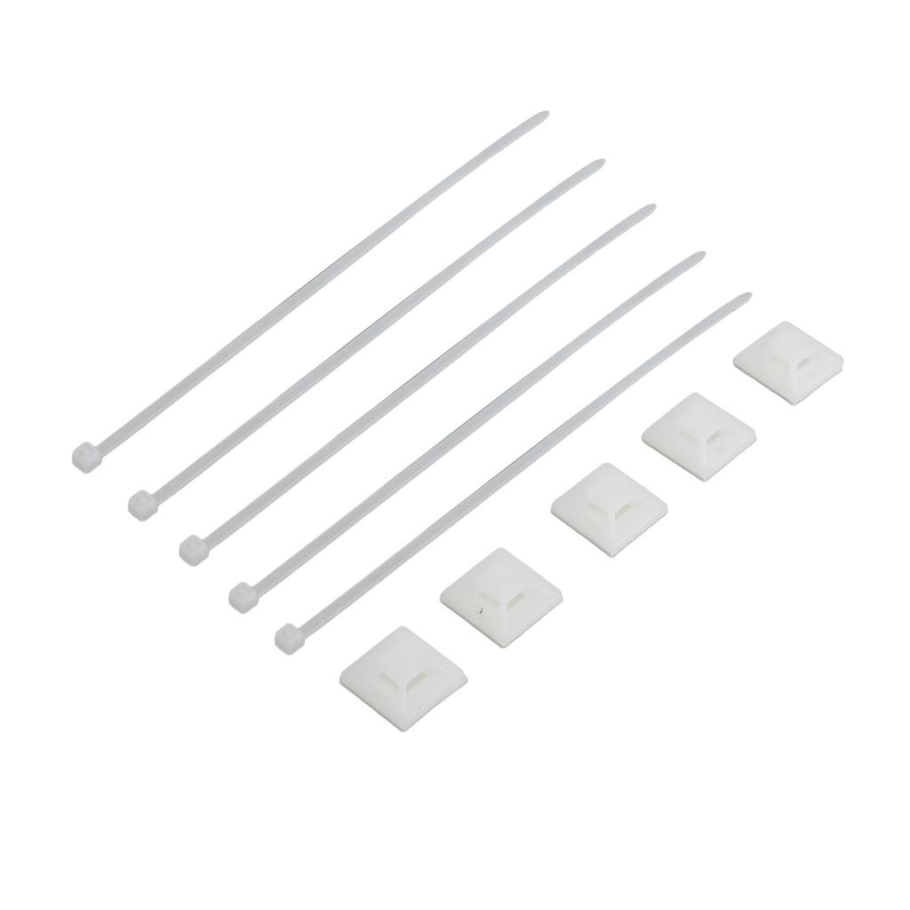 200Pcs Nylon High Temperature Resistant Strong Nylon Self Locking Cable with Mounts for Cable Fence