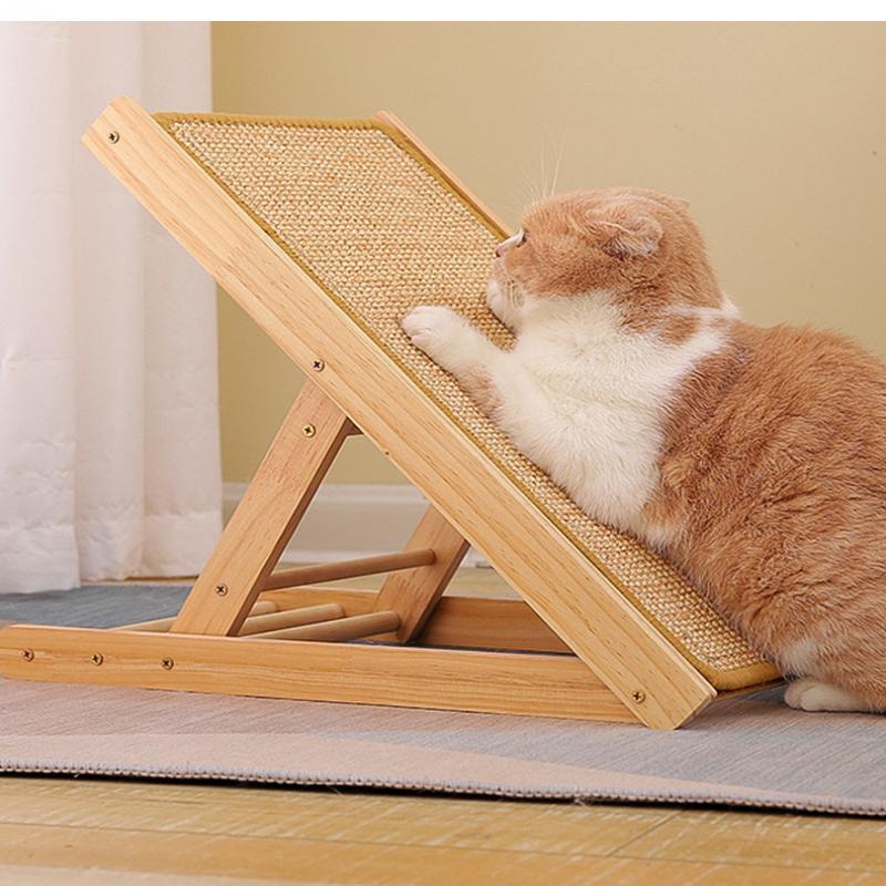 Dřevěný sisalový škrabadlo pro kočky Odolná škrabací deska pro kočky Odnímatelný škrabák pro kočky Škrabadlo Škrabadlo pro kočky Kočičí doplňky