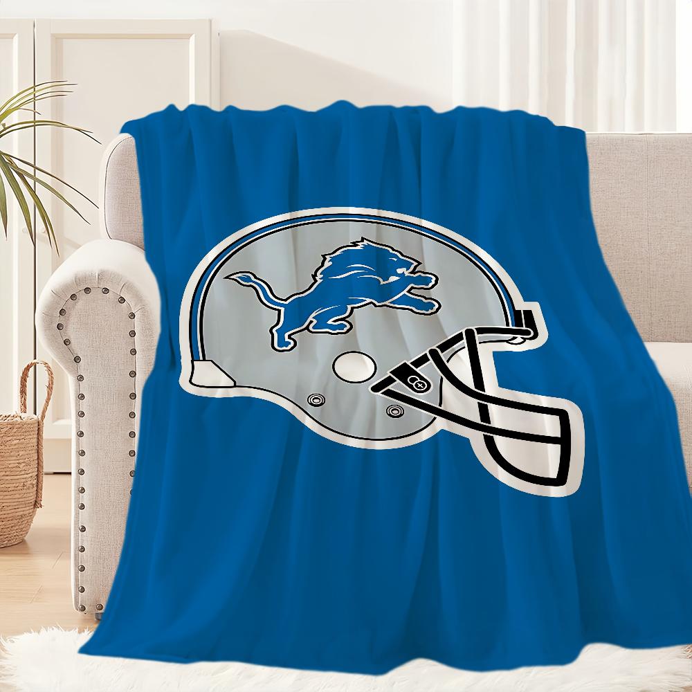 

Rugby D-Detroit L-Lions Blanket Blanket for Couch Sofa Travel Home Hiking Picni Bed Beding Flannel Blanket birthday gift 30x40in