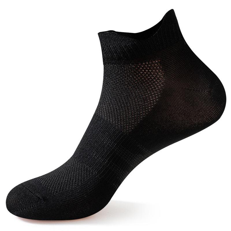 Men's Ultra-thin Breathable Low-Cut Sports Ankle Socks for Running & Fitness - Trendy Compression Boat Socks