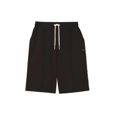 X Ami Paris SS22 Heart Logo Solid Color Casual Shorts Men Bottoms Black 534071-01