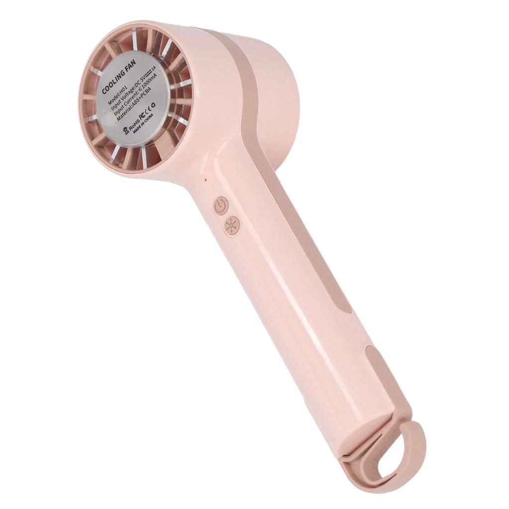 Handheld Cooling Fan USB Rechargeable Semiconductor Refrigeration Hand Fan with Cold Compress Function for Camping