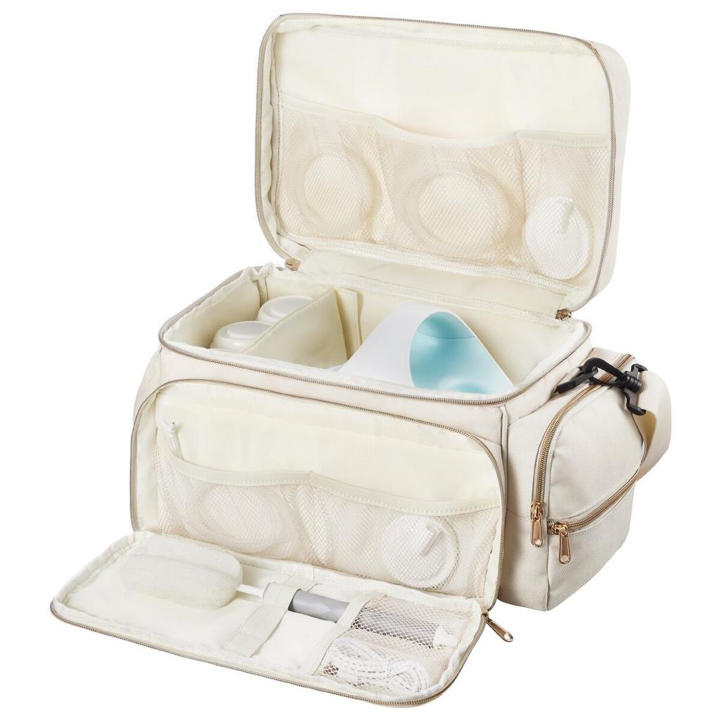 Breast Pump Bag, Breast Feeding Bag with Waterproof Mat, Fits for S1/S2, Pumping Accessories & Breastmilk Storage, Portable Pump Carrying Case for