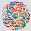50 Cute Style Children's Toy Series Graffiti Stickers Creative Stationery Stickers Water Cup Computer Waterproof Decorative Stickers
