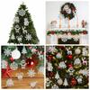 24pcs Creative Christmas Tree Pendant Silver Hanging Ornament Christmas decoration tags  Wedding