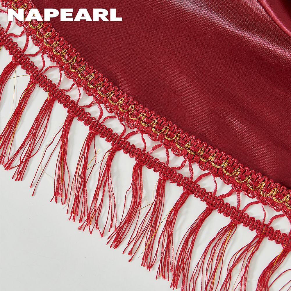 Un set de perdele și capete de perdele NAPEARL 70-80% opace pentru atmosfera de Anul Nou Decoratiuni de Anul Nou pentru sufragerie dormitor Home Decor