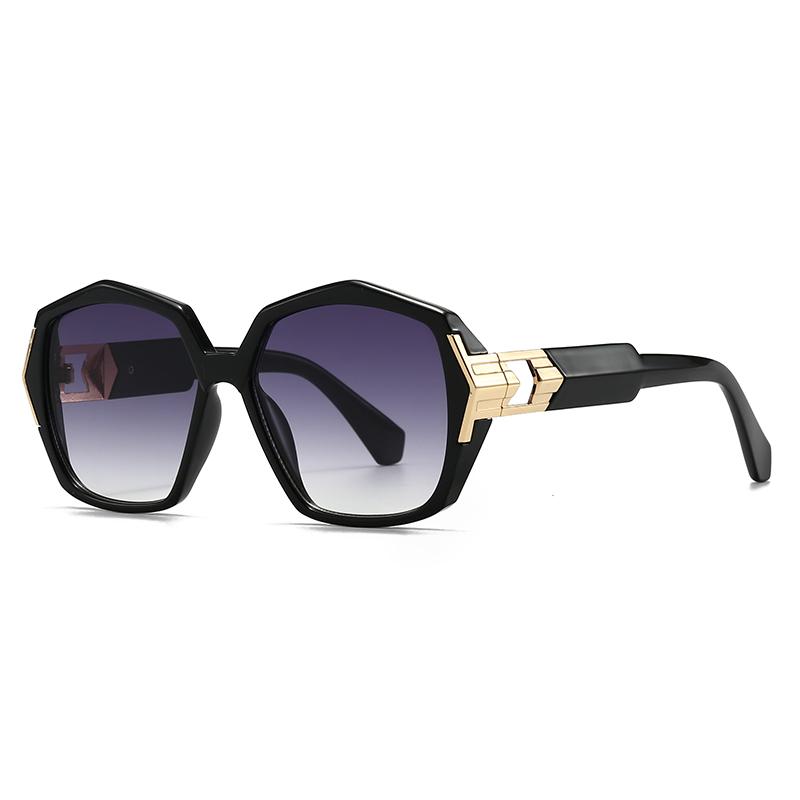 Cross-Border Export Latest Modern Retro Garden Frame Sunglasses Ins Style Stt Shooting Polygon Lh278 Premium Quality Comfortable Daily Wear