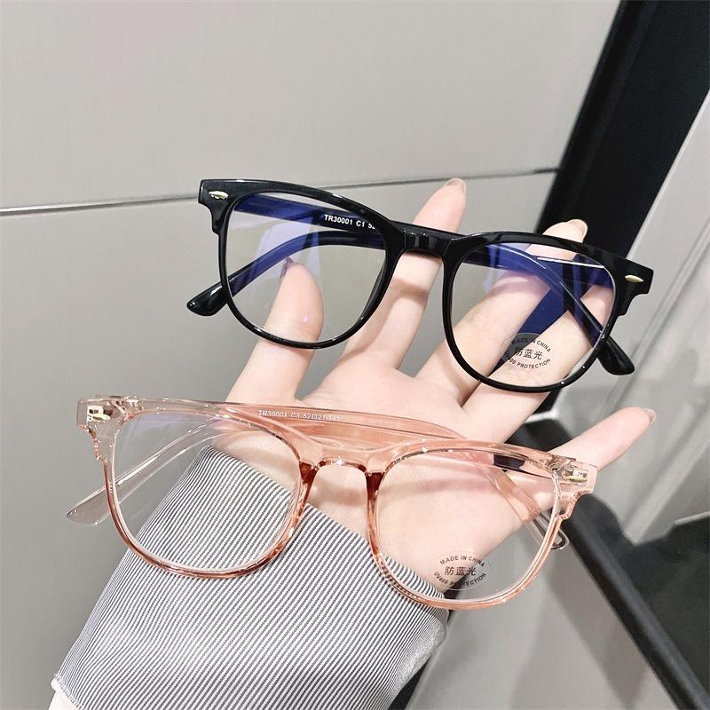Fashion Anti-Radiation Eyeglasses Transparent Retro Unisex Computer Glasses Anti-Blue Lens Eyewear