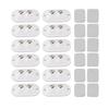 12pcs Adhesive Sticky Pulley White Universal Caster Wheels Quietly Caster Wheels  Storage Boxes