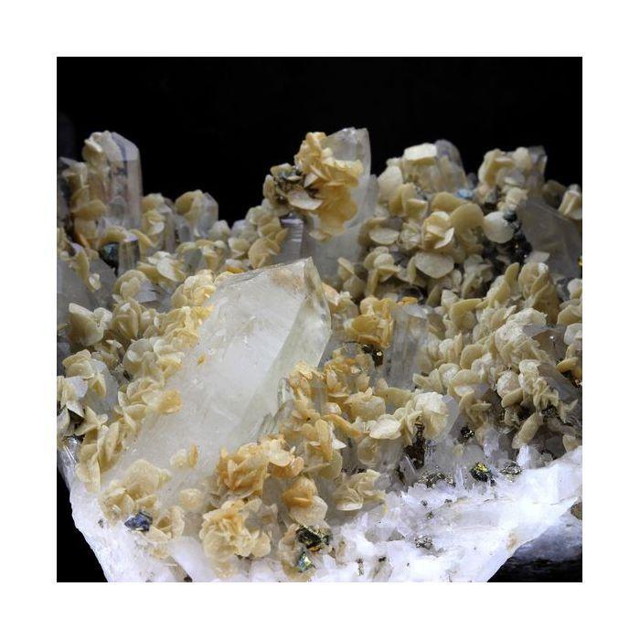 Quartz + Sidérite + Chalcopyrite 1985.0 carats