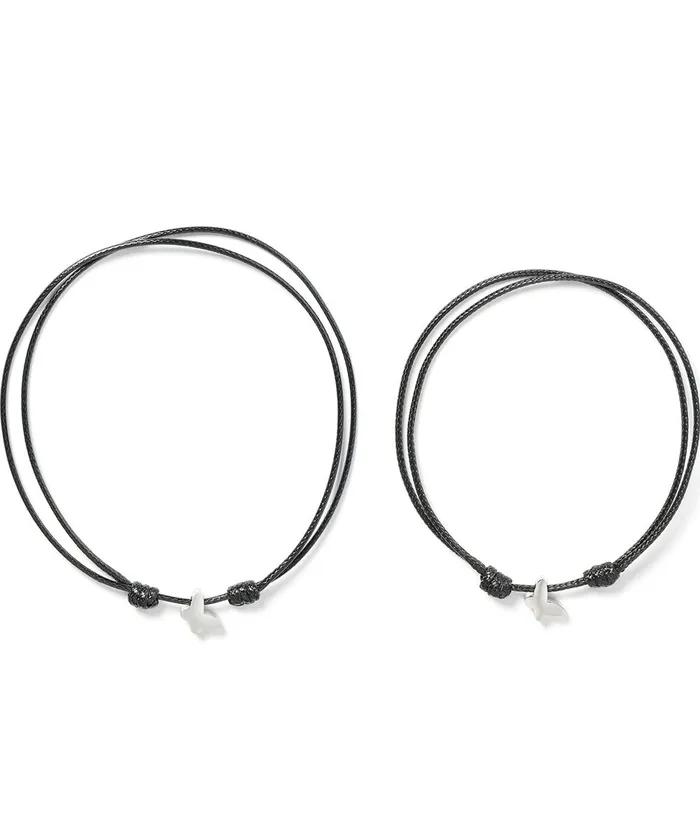 Butterfly Pendant String Knot Bracelet Shining with Hope (C2601AC1375_BK)