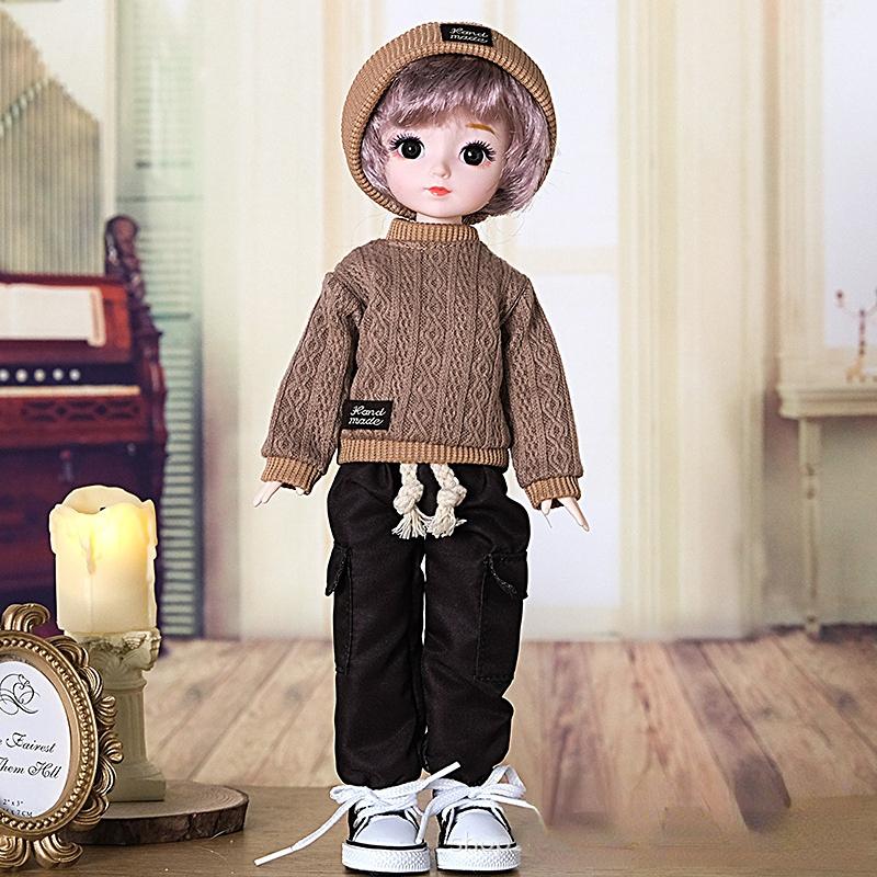 Moda Kazak Seti 1/6 Bjd Bebek Yedek Giysileri Kız veya Erkek Bebek Etek Aksesuarları 30cm Bebek Çocuk Kız Oyuncak Hediye