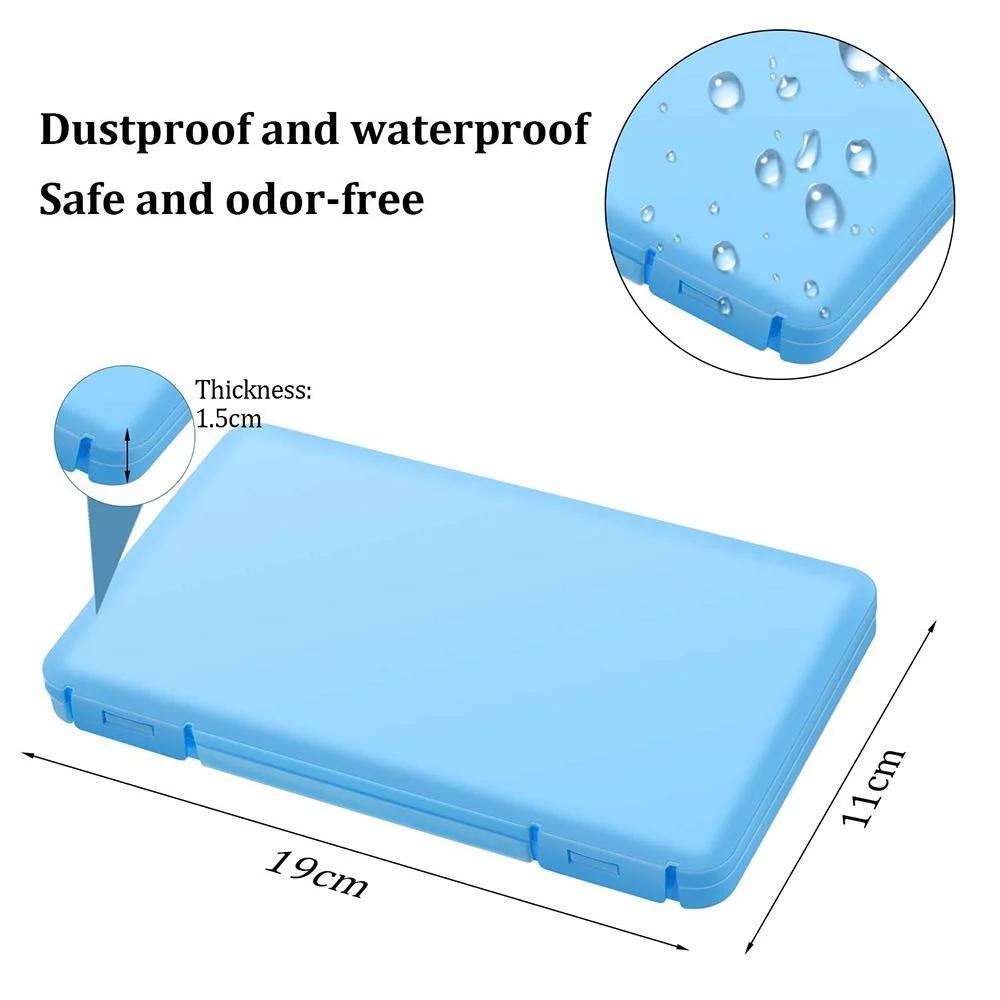 1PC Reusable Plastic Storage Box Portable Covering Keeper Organizer Container with Lid for Home and Travel Storage