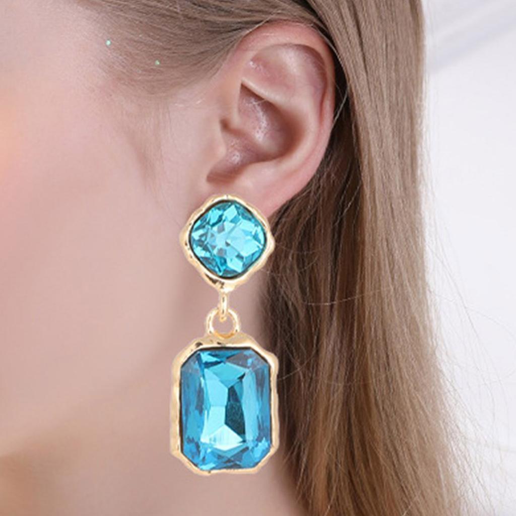Square Earrings for Women Alloy Construction Elegant Styles for Casual or Formal Outfits