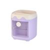 Rotatable Transparent Cartoon Pen Holder - Cute & Simple Desk Organizer for Students