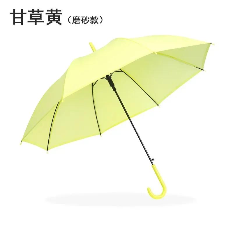 Automatic Transparent Umbrella for StudentsChildren Long Handle Straight Rod Environmentally Friendly Transparent Umbrella