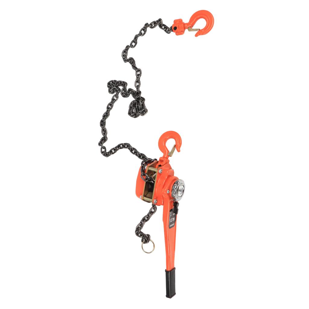 1 Set Alloy Steel 1.5Ton 10ft Lever Chain Hoist Ratchet Puller Lifting Equipment