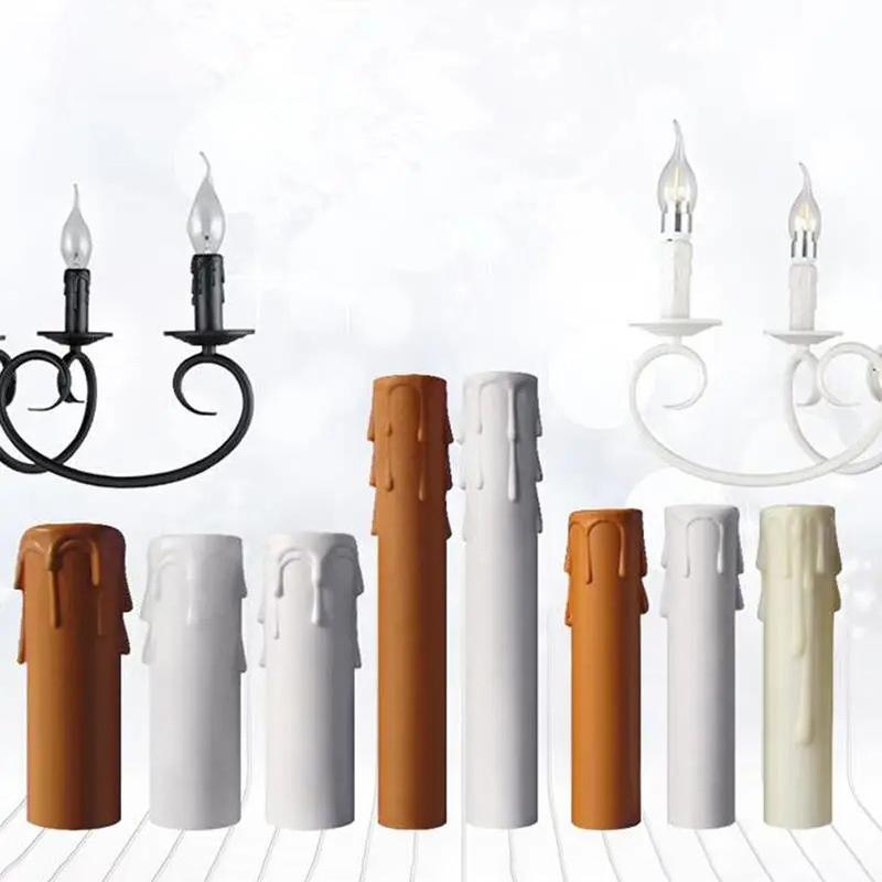 10 ks Krytky objímek svíček E14 Kryty svíček Rukávy Nehořlavé Vintage styl Pro hotelovou jídelnu