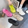 Shoes Summer Haute Couture Catwalk Thick-soled Women's Hole Shoes Bag Head Casual Sports Cool Slippers