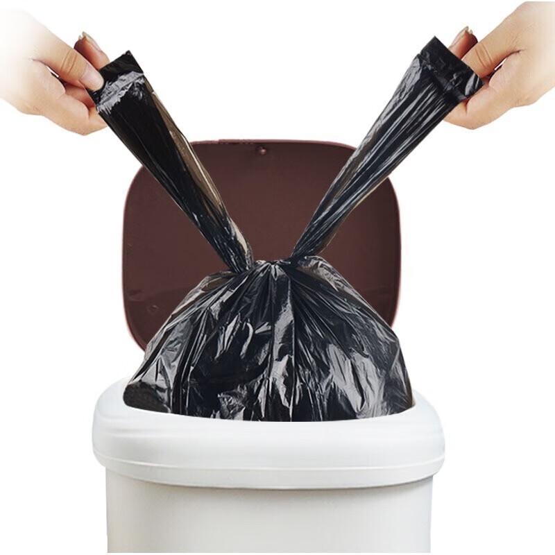 Fangcaodi Vest-Style Thickened Black Garbage Bags