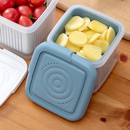 Storage Holder Multi-use Double Layer Kitchen Drainage Design Food Holder
