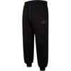Solid Color Brand Logo Embroidered Cuffed Sports Pants Men Bottoms Black 539731-01