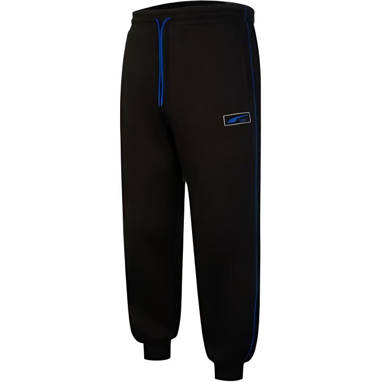 Puma Solid Color Brand Logo Embroidered Cuffed Sports Pants Men Bottoms Black 539731-01
