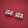 Sterling Silver 999 Ruyi Tiger Head Spacer Beads for DIY Bracelets & Weaving