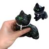 Schattige Squishy Zwarte Kat Knijpspeeltje Cartoon Decompressie Kat Speelgoed Zacht Gelei Gevoel Knijpspeeltje Kerst Anti-Angst Cadeaus Knijpspeeltjes