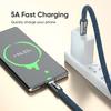 Phone Lanyard   Cable 240W Fast Charging Type-C to Type-C Wire with Zinc Alloy Lock Smart Chip 120cm for Laptop Tablet Phone Data Sync