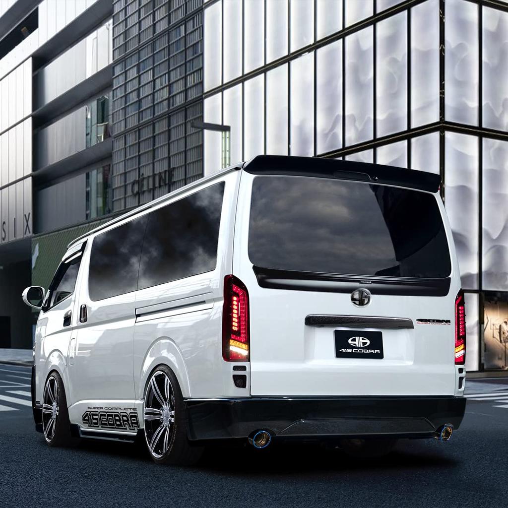 Toyota Hiace 200 Series Taillights 415COBRA LIGHT SABER PRESTIGE DARK RED