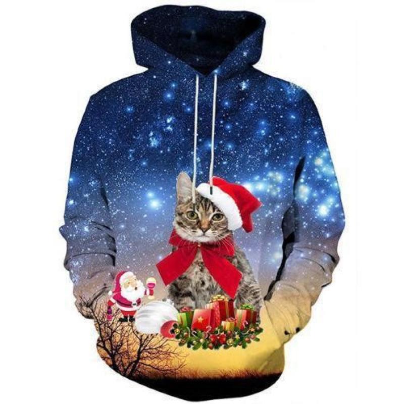 Spring Autumn Christmas Decoration Collection Graphic Hoodies Men 3D Merry Christmas Printing Hoodie Sweatshirts Funny Pullovers