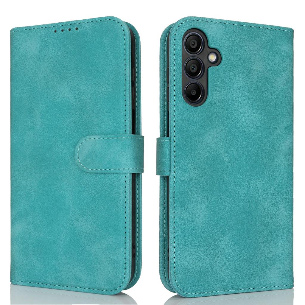 For Samsung Galaxy A15 5G Wallet Case Double Folded Edge Skin Touch PU Leather Flip Phone Cover