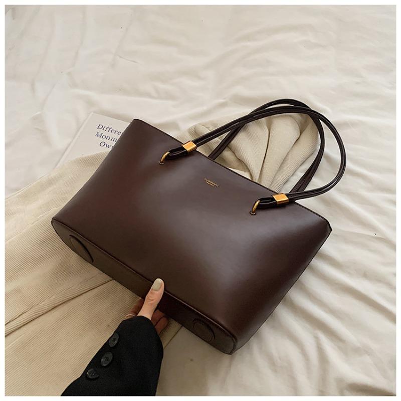 Premium texture retro bag women s new large-capacity shoulder commuter bag fashionable personalized tote bag