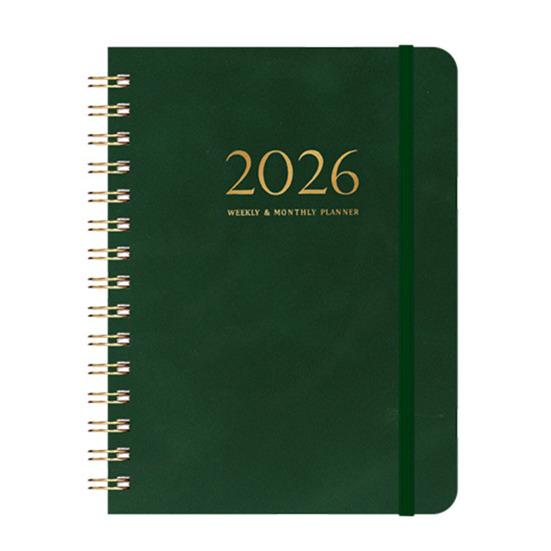 2026 Weekly Monthly Planner Portable A5 Size Agenda Notepad Stylish Design Schedule Book School Supplies