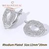 French Circular Thread Earring Hooks Lever Back Open Loop Setting for DIY Earring Clasp Jewelry Making Accessories Findings