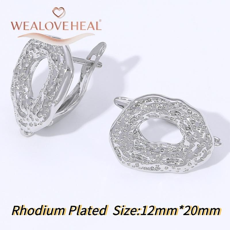 French Circular Thread Earring Hooks Lever Back Open Loop Setting for DIY Earring Clasp Jewelry Making Accessories Findings