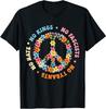 No Tyrants No Kings Floral Peace Sign Political Protest T-Shirt