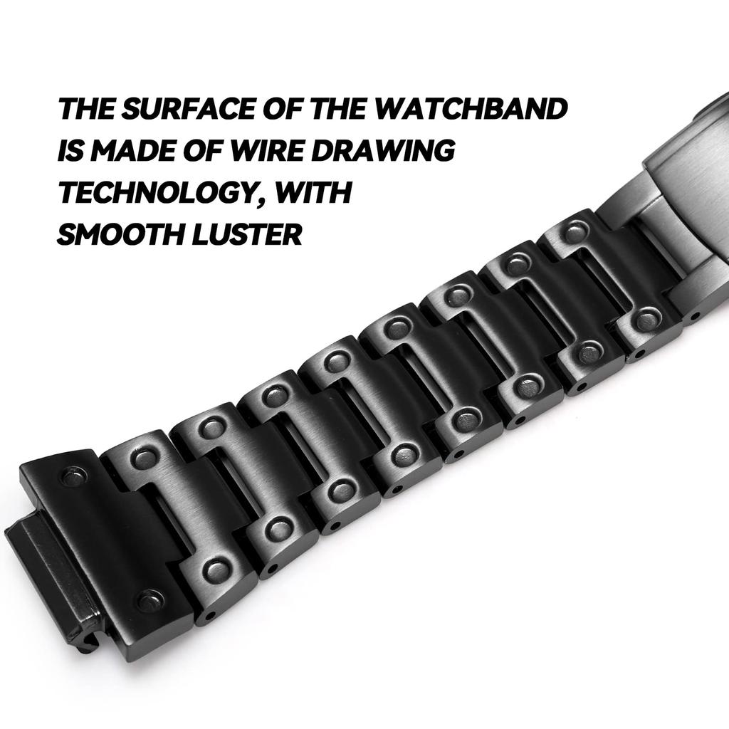 Improved Quick Release Metal Steel 316 Stainless Steel Custom Watch Watch Watch Compatible with Casio and GM2100 and Band, Band, Strap, Accessory,