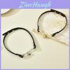 Minimalist Leather Choker Necklace With Bell Pendant For Women Fashion Accessory
