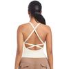 New Double-sided Nylon Solid Color Back Cross Sports Bra, Running Fitness Yoga Suit, Vest Top For Women