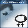 INFINAUTO Washer Nozzle Front Window Nozzle Wiper with Jet 1.2m Hose Fits OE:5125061AA Dodge Black