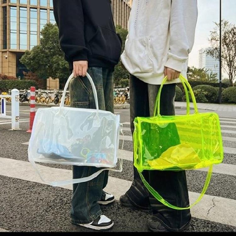 Clear Crossbody Bag for Travel and Business PVC Shoulder Bags Easy to Carry