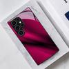 Deep red pattern Exquisite luxury High-end PhoneCase Glass PhoneCase for Samsung Galaxy S26 S25 S24 S23 S22 S21 FE,Ultra,Plus