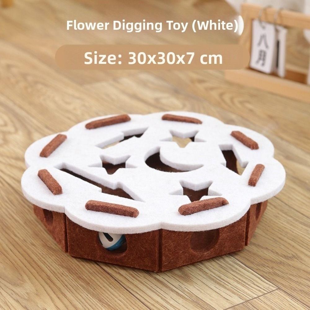 

New with Ball Cat Scratching Posts Compact Size Felt Cat Puzzle Box DIY Cat Exercise Toy Indoor