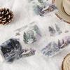 Winter Scenery Sticker Tape - Dark Shadow Cloud Series, 6 Styles
