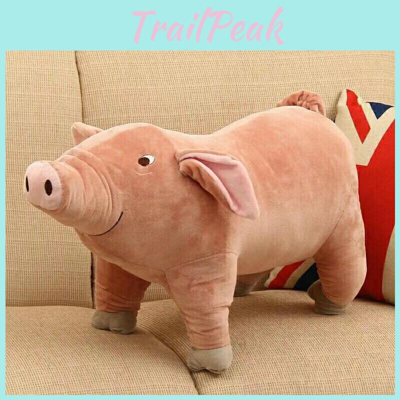 Adorable Realistic Pig Plush Toy Soft Stuffed Animal Cushion For Girls Birthday Gifts