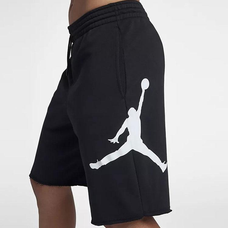Jordan Jumpman Logo Print Knit Shorts Men Bottoms Black DD2324-010
